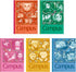 Showa Notebooks, Demon Blades, Campus Notebook, Dotted Ruled, A-Ruled, 5 Pack 119562002 by (Showa Note)