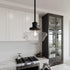9 9 47 587451 Design House Vintage-Inspired Schoolhouse Pendant Light, in x in x in, Satin Gold, Clear Seeded Glass