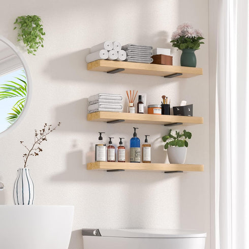 8 Pack 6 Inch, Floating Shelf Bracket Heavy Duty Hidden L Brackets, DIY Rustic Industrial Shelf Brackets with Modern