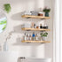 8 Pack 6 Inch, Floating Shelf Bracket Heavy Duty Hidden L Brackets, DIY Rustic Industrial Shelf Brackets with Modern