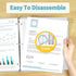 SUNEE 2 Pack 3 Ring Binder, 2 Inch Clear View, PVC-Free, Fits 8.5x11 Inches for School or Office Supplies