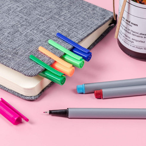 Mr. Pen Fineliner Pens, 12 Pack, Fine Point, Colored Pens