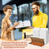 AmazingSpark 50 14 7 1.5 Inch Pcs Pizza Boxes x x White Flatbread Box Sturdy Corrugated Rectangular Take out Baking
