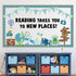 Reading Travel Bulletin Board Set Classroom Motivational Themed Cutouts for Reading Adventure Home School Library Decor