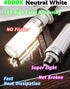 E26 200W Equivalent LED Corn Light Bulb, Non-Dimmable, 3000lm 4000K Natural White Bright, E26/E27 Medium Base, 1 Pack