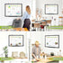 Dry Erase Calendar Whiteboard for Wall, 24" x 18" Magnetic Monthly White Board, Black Aluminum Frame for Planning,