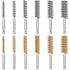 24 Pieces Bore Brush for Drill, Wire Cleaning Brush Set, Stainless Steel Cleaning Brush for Power Drill