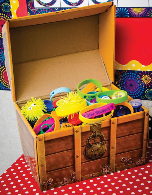 Teacher Created Resources Treasure Chest, 9.5 inch X 8 inch X 8.5 inch, Brown (TCR5048)