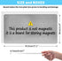 Magnetic Board,17.1" x 11.8" Magnet Display,for Magnets and Bulletin Board,Suitable for Wall, Refrigerator, Compartment, Cabinet etc,Comes with Dual Lock Tape for Easy Hanging (silver1) by Bonnary