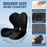 Amxixaun Lumbar Support Seat Cushion - Memory Foam Cushion for Office Chair, Car Seat, Airplane - Sciatica & Hip