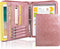 AZXCG Zipper Binder Portfolio for Women, 3 Ring 1 Inch PU Leather Padfolio, Gift for Her