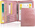 AZXCG Zipper Binder Portfolio for Women, 3 Ring 1 Inch PU Leather Padfolio, Gift for Her