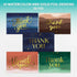 50 Pack 6x4in 10 Decorably Gold-Foiled Watercolor Blank Thank You Cards with Envelopes Bulk and Stickers, Folded