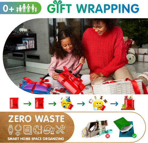 Red Metallic Bubble Mailers, 7.25 x 7 Inches, 25 Pack Waterproof Padded Shipping Envelopes