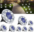 Solar Ground Light Outdoor 8 Pack Mini Solar Grounf Lights Waterproof Landscape