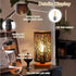 Bulb Table Lamp for Night Stands, Bedside Lamp with USB Port and Outlet, Touch Lamps for Bedroom, Bed lamp with Metal