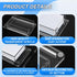 Clear Index Card Storage Holder, Acrylic Small Cards Display Rack for Desk, Fits 3" x 5" Cards
