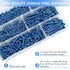360 PCS Concrete Screws Assortment Kit, 1/4 3/16 Flat & Hex Head Masonry Screws and Anchors, Length 1-1/4" to 2-1/4"