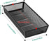 ihomecooker Mesh Tray Silverware Drawer Organizer - Utensil Cutlery Tray with Interlocking Arm Dividers for Home and