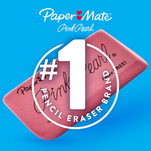 Paper Mate Pink Pearl Erasers, Small, 36 Count