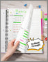 SUNEE 5 Subject Notebook College Ruled - 300 Pages, 8.2"x10.8", 5 Pocket Colored Dividers, 3-Hole Punched Paper