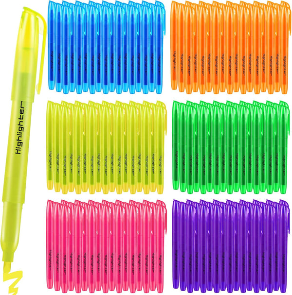 Highlighters Assorted Colors Bulk, 30 Pcs Pastel Highlighters with 6 Colors for Office and School Supplies