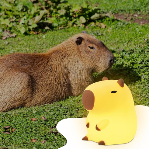 YuanDian Capybara Night Light - Adorable Silicone Lamp for Kids, Babies, Adults | Cute Capybara Gift, Nursery Bedroom