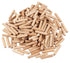 Fluted Wood Kiln Dowel Pins, 1/4" x 1.5" - 100 Pieces, Made of Beechwood
