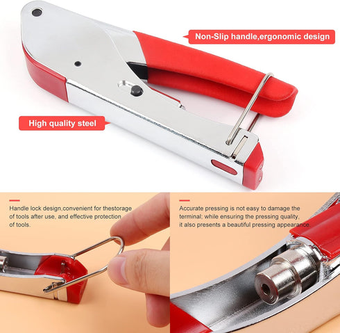 Knoweasy Compression Tool Kit - Coaxial Cable Crimper, Cutter with 20pcs Connectors for RG59/RG6 Coaxial Connections