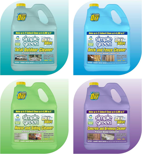 1 Oxy Solve House and Siding Pressure Washer Cleaner - Removes Stains from Mold & Mildew on Vinyl, Aluminum, Wood