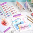 Faccito 100 Watercolor Thank You Cards with Envelopes and Stickers, Baby Shower, Graduation, Birthday, Wedding, Thank
