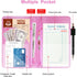 2 Server Books with Zipper Pouch for Waitress, Waitress/Waiter Book Organizer, Guest Check Leather Book Holder Money