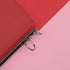 JAM PAPER Premium Linen Textured 1 Inch Binders, Red, 3 Ring Binder, Sold Individually