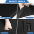 Storystore Polyurethane Foam Sheet, 4 Pcs Black Foam Inserts for Cases Packing Padding, Toolbox, Camera Storage (12 x