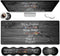 Large Mouse Pad and Gel Wrist Rest Set, Non-Slip Rubber Base for Office, Home, Gaming