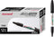 MONAMI Accu Liner Dry Erase Markers, Fine Tip (1.5mm), Low-Odor Black Whiteboard Markers, 12-Count