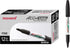 MONAMI Accu Liner Dry Erase Markers, Fine Tip (1.5mm), Low-Odor Black Whiteboard Markers, 12-Count