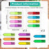 Tatuo 2400 Pcs Sign Here Tabs Sign Here Stickers Sign Here Flags Sign Here Sign Date Tabs 8 Colors with Dispenser Arrow Flag Easy to Post for Notary Books Paper
