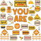 Construction Bulletin Board Decoration Sets Construction Affirmation Station Bulletin Board Set Inspirational