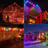 S14 Colored LED String Light Bulbs, 15 Pack, 1 Watt Plastic Shatterproof, E26 Medium Base, Multi-Color