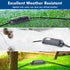 RESTMO 2 Pack Compact Outdoor Extension Cord Cover, IP44 Waterproof Box, Safety Housing Case, Small, Gray