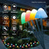 Set of 12pcs Mushroom Solar Garden Lights, 14.5ft Waterproof Solar Powered Night String Lights for Outdoor Decor
