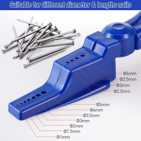 2 Pcs Nail Holder for Hammering - Plastic Pliers for Safe Hammering of Nails, Basic Repair and Woodworking Tool