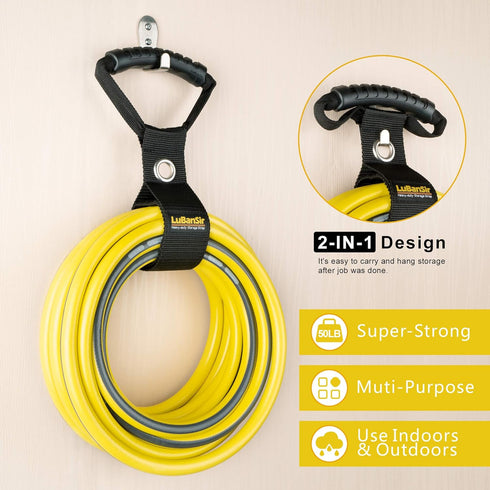 LuBanSir 3 Pack Extension Cord Organizer, 28" Portable Hook and Loop Storage Straps for Cables, Ropes, Garden Water