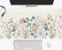 Floral Beige Boho Desk Mat, Large Extend Mouse Pad XXL, Cute Minimalist Flowers Keyboard Mat, Gift for Women