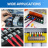 Wire Connectors, Electrical Butt Terminals Ring Fork Spade Connector Kit, 1400PCS for Marine Automotive