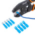 Wirefy 150 PCS Wire Spade Connectors, Female Heat Shrink Quick Disconnect Electrical Spade Terminals, Blue