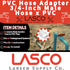 LASCO 15-1643 PVC Hose Adapter, 3/4-Inch Male Hose Thread & PVC Pipe Glue Connection, White