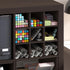 9-Compartment Furinno Cubicle Cube Insert, Cube Organizer, Geometric Shelf Accessory, Fits into Furinno Triple Thick