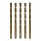 5pcs Cobalt Drill Bits 1/4 Inch – M35 Metal Drill Bit Set, Pilot Point for Heavy-Duty Steel, Hard Metal, Cast Iron